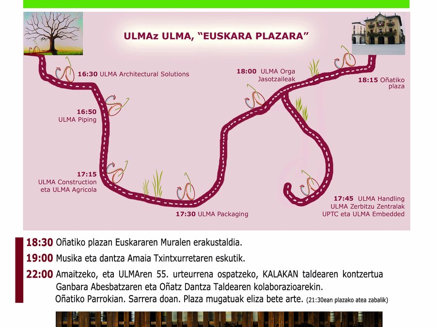 Basque language takes to the road on the 23 September, from ULMA to ULMA along the Bidegorri (cycle lane)