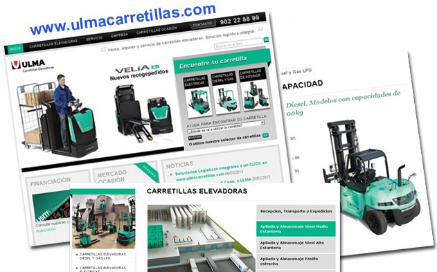 Complete Logistics Solutions in one CLICK at www.ulmacarretillas.com