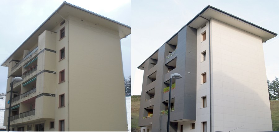 Solving dampness issues and a major upgrade, refurbishing the facade with ULMA