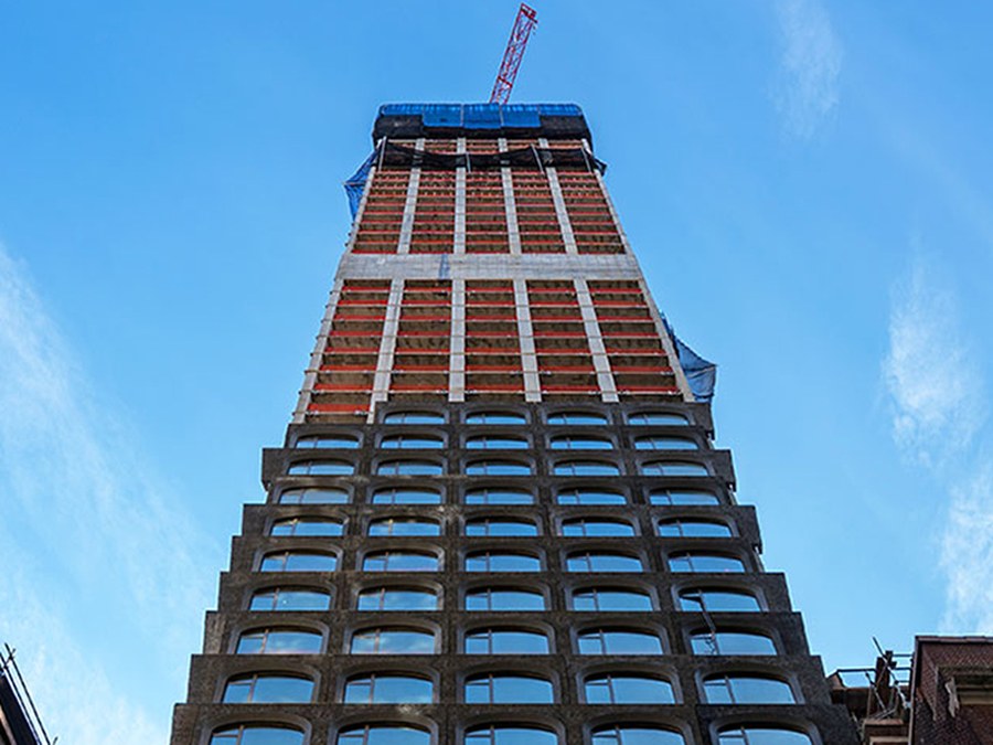 The building of 130 William Tower will redefine the Lower Manhattan skyline