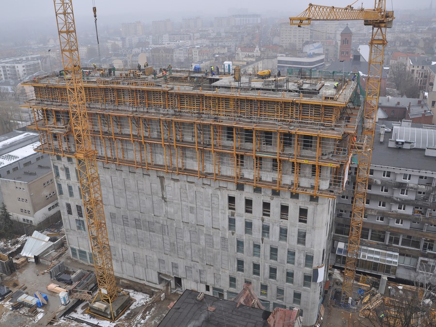 ULMA Construction provides a comprehensive service for Poznan’s Nobel Tower