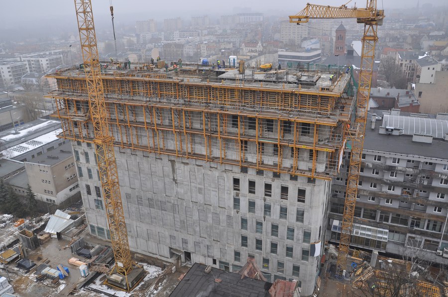 ULMA Construction provides a comprehensive service for Poznan’s Nobel Tower
