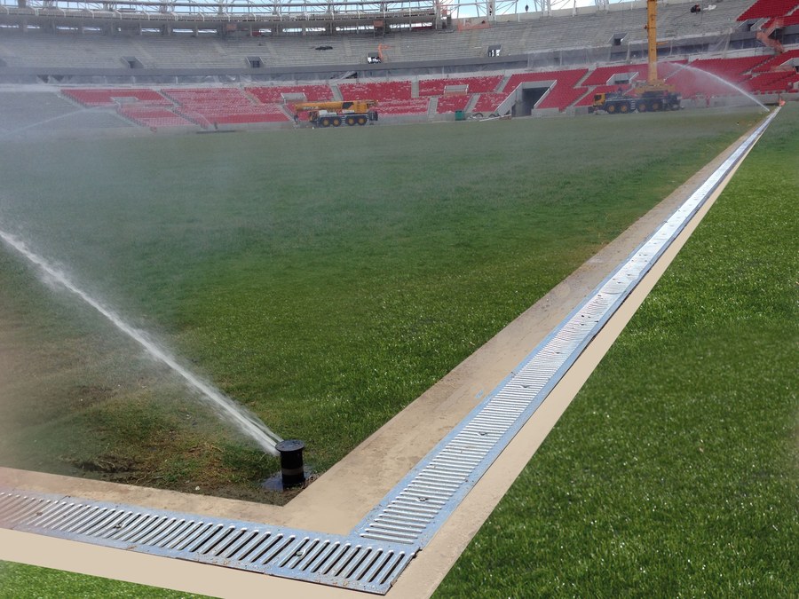 ULMA Drainage Channels at Brazil’s Estádio Beira Rio, a 2014 World Cup venue
