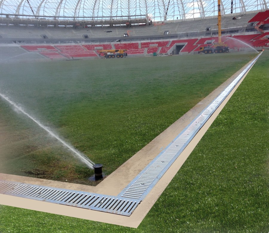 ULMA Drainage Channels at Brazil’s Estádio Beira Rio, a 2014 World Cup venue
