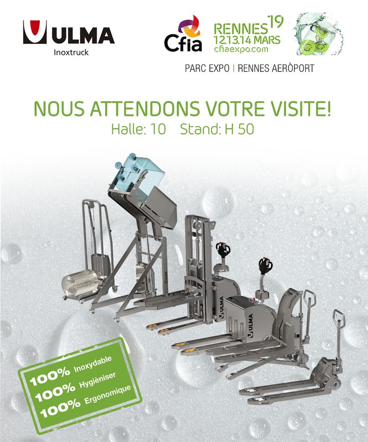 ULMA Inoxtruck to participate in the 23rd edition of CFIA Rennes
