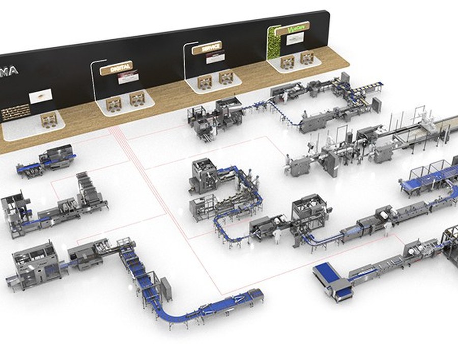 Virtual showroom with automated packaging solutions for bakery, biscuits and confectionery