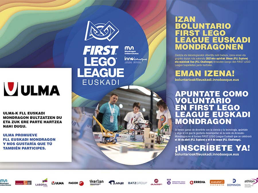 Apúntate como voluntario/a en First Lego League Euskadi Mondragon
