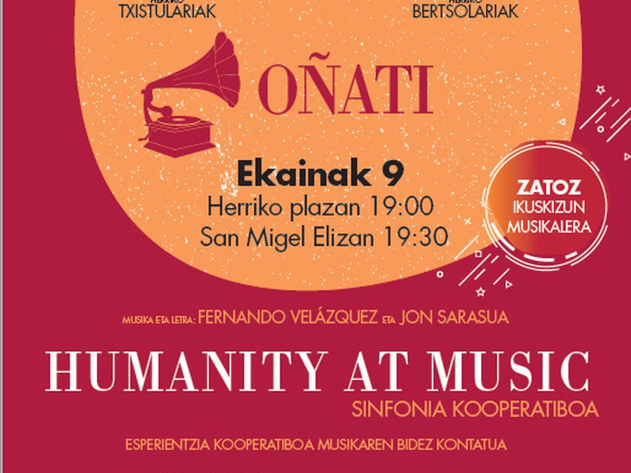Concierto Humanity at Music en la Parroquia de Oñati
