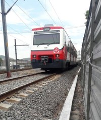 Drenaje ULMA en las vías del Tren Suburbano Cuautitlan -Buenavista, en el Estado de México