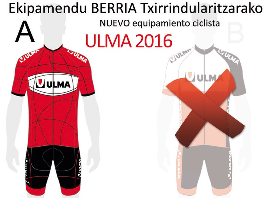 Nuevo diseño para el equipamiento ciclista de ULMA 2016