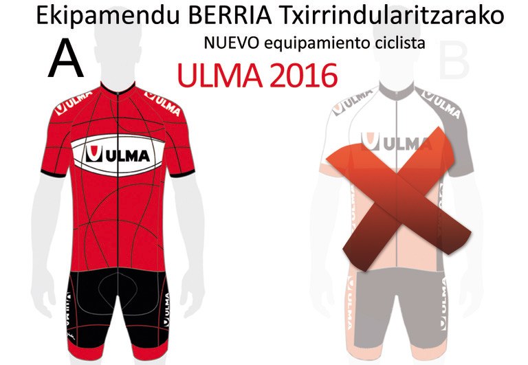 Nuevo diseño para el equipamiento ciclista de ULMA 2016