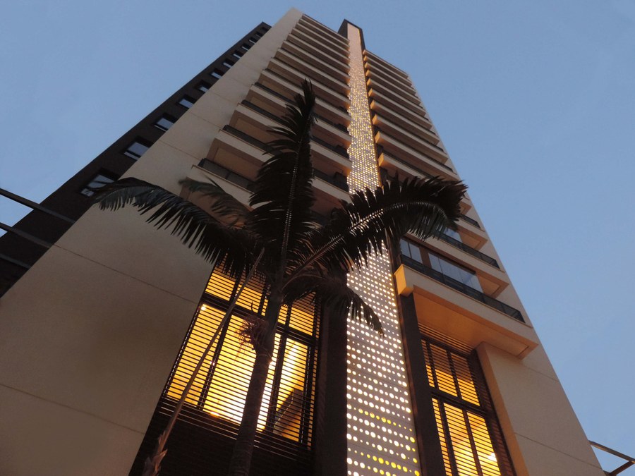 Placas de hormigón polímero ULMA en un edificio residencial de São Paulo, Brasil