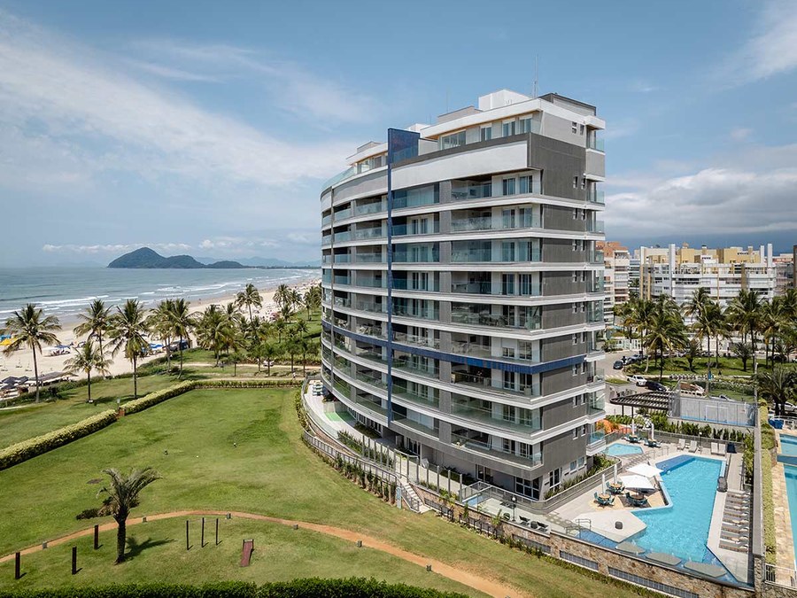 Revestimiento de fachada ventilada de ULMA en el edificio Galápagos, Brasil