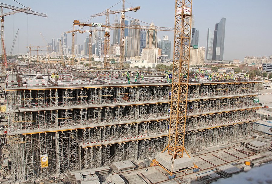 Soluciones flexibles ULMA Construction en el Proyecto Dubai City Walk