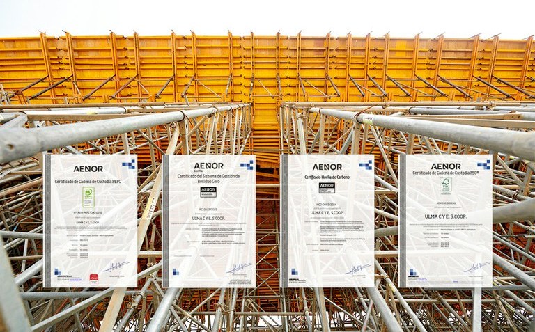 ULMA supera con éxito el proceso de renovación de certificaciones que afianzan su estrategia de sostenibilidad