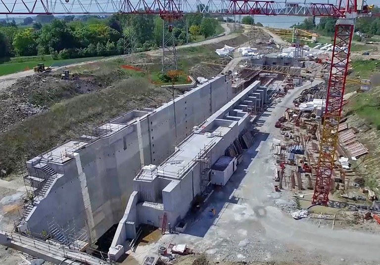ULMA participa en el proyecto de construcción de la nueva esclusa en el río Po