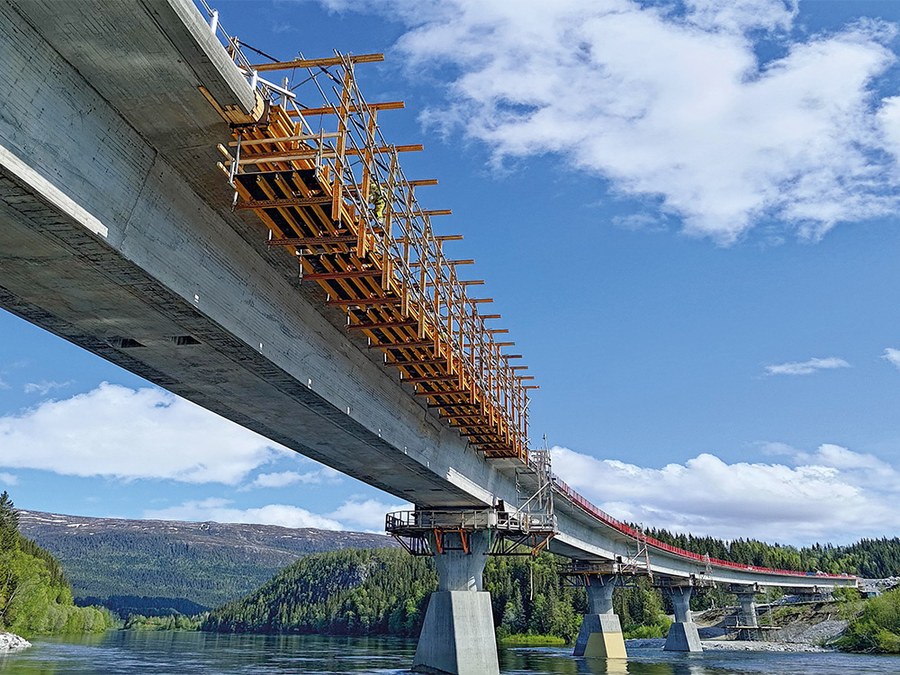 ULMA participa en la construcción del puente Valryggen en Noruega