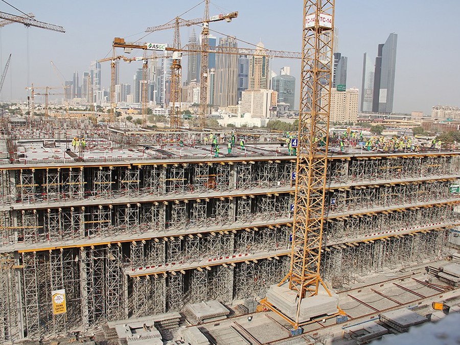 ULMA Construction soluzio malguak Dubai City Walk proiektuan